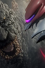 Постер к аниме Годзилла против Гайгана Рекса